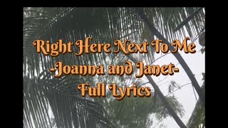 Right Here Next To Me - Full Lyrics #lovesong #music #provincelife #fypシ゚viral