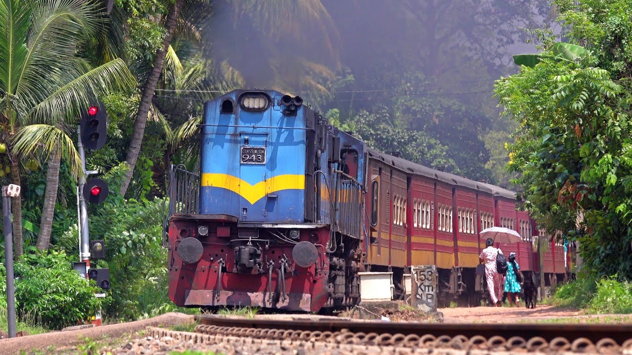 [8-in-1] SPEEDING DIESEL TRAINS OF SRI LANKAN RAILWAYS | COASTAL LINE| CHUGGING ALCO's😍| PART - 1