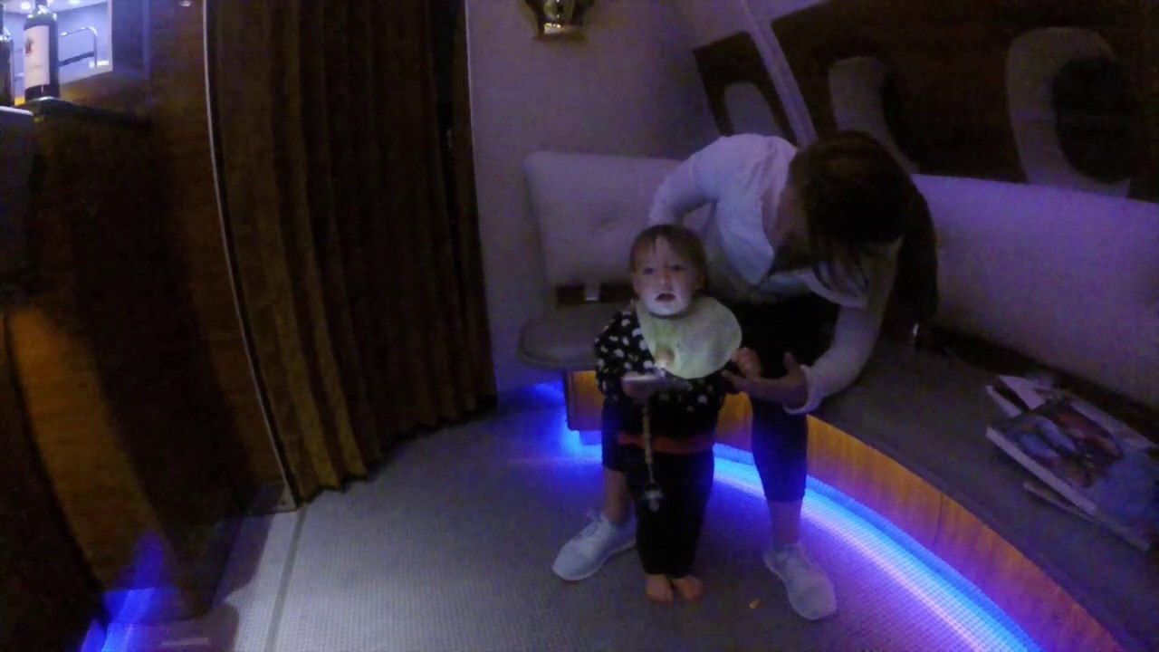 Baby In Emirates Business Class Bar YouTube