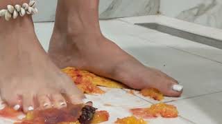 Peach Crushed Under Barefeet