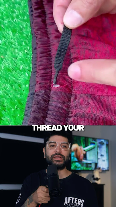 How to easily re-thread your lace on shorts or sweatshirt #Shorts