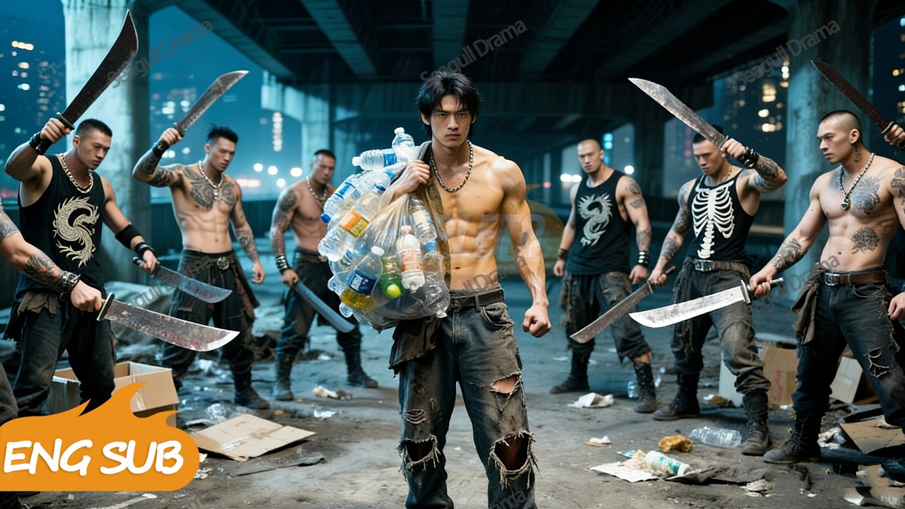 Gangsters bully a trash-picking beggar, unaware he's the super assassin who will take them down.