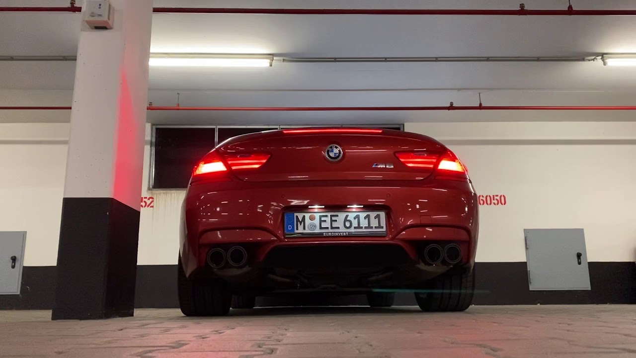 BMW M6 Akrapovic cold start