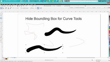 Corel Draw Tips & Tricks Hide Bounding Box with Curve Tools