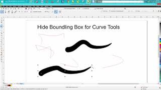 Corel Draw Tips & Tricks Hide Bounding Box with Curve Tools
