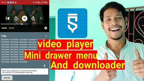 video player mini drawer menu and downloader projects in sketchware pro #AndroidAppdeveloper