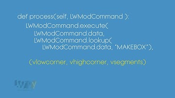 LWPy - An Intro to Python for LightWave® Part 4: Modeler Command Sequence
