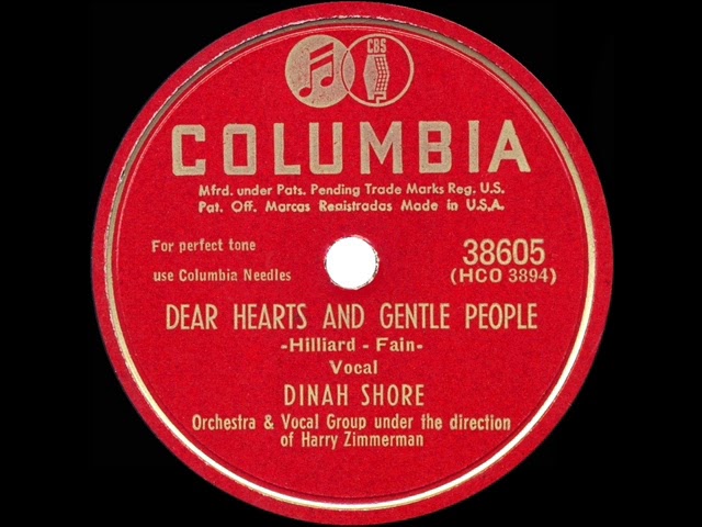 Dinah Shore - Dear Hearts And Gentle People