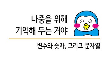 입문자를 위한 자바스크립트 기초 #5 변수와 숫자, 그리고 문자열