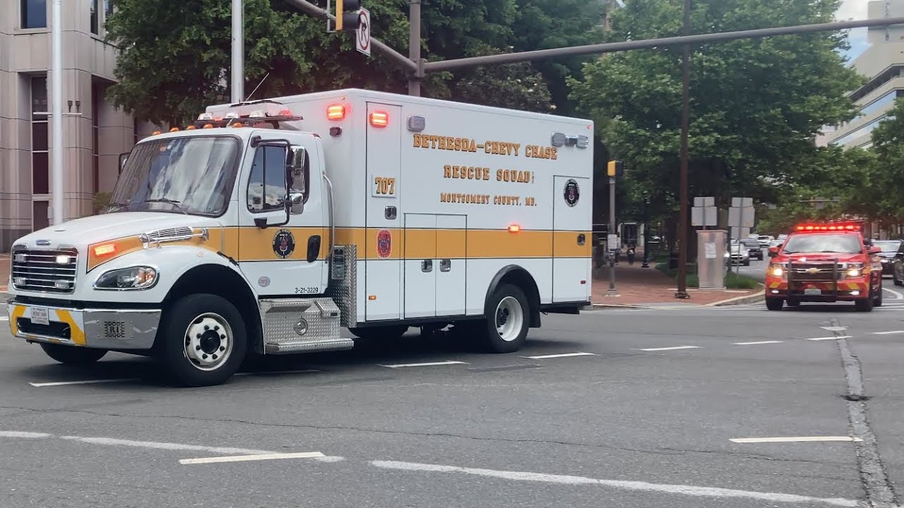 BCCRS Ambulance 707, MCFRS ALS 701 Responding