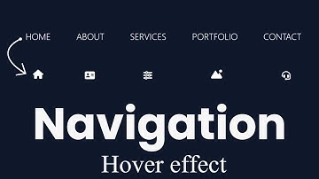 Animated Navigation Menu Bar using HTML CSS | Menu Hover Animation