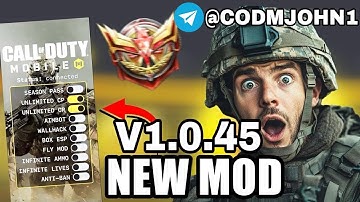 V10.45 COD Mobile HACK MOD MENU (Aimbot, Wallhack, ESP) iOS + Android *UPDATED* CODMobile MOD APK