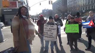 NYC Demo For Cuba v. US Blockade 2/26/23