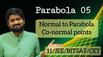Parabola 05 | Normal to Parabola | Co-Normal Points | JEE/BITSAT/CET/ Class 11