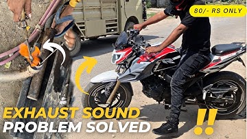 Apache 200 4V Exhaust Sound Problem | SOLVED Only 80/- Rs