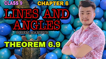 Theorem 6.9 |  Class 9 | Chapter 6 | Lines and angles
