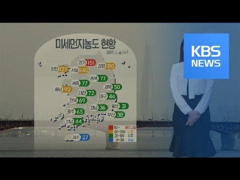 [날씨] 내일도 미세먼지 농도 높아 / KBS뉴스(News)
