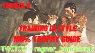 Training in Style Trophy - Yakuza 0 100% Trophy Guide