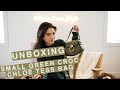 Unboxing my new Chloé: Green Croc Small Tess Bag - Le Temps D'un Café