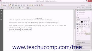 Adding, Formatting, Resizing, Rotating and Moving Text - Adobe Acrobat XI Training Tutorial Course