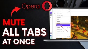How to Mute All Tabs in Opera Browser at Once 2025?