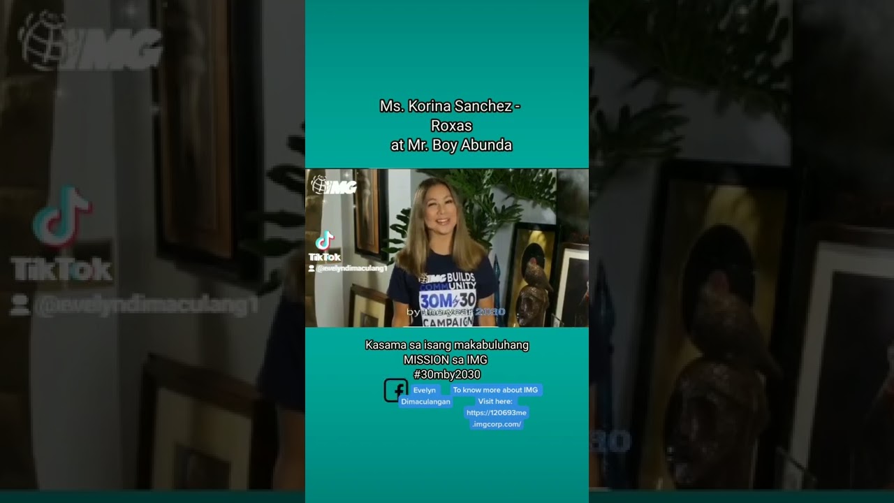 Ms.KORINA SANCHEZ & Mr. BOY ABUNDA in IMG 