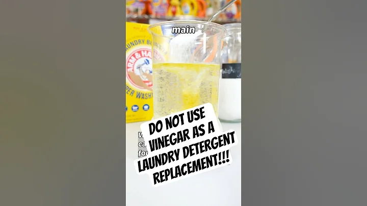 Vinegar CANNOT Be Used As Detergent #diy #laundry