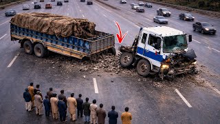 Top 4 Shocking Truck Accidents | Heavy Load Disasters & Roadside Repairs
