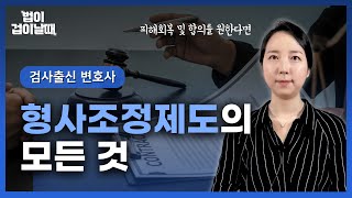 검찰청 형사조정제도의 모든 것 l 검사출신변호사 형사전문변호사