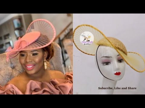 How to make a Hat brim with the pleated Crinoline | DIY Satellite Hat