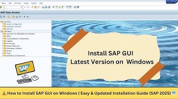 ⚡ How to Install SAP GUI on Windows | Fast & Easy SAP 2025 Guide