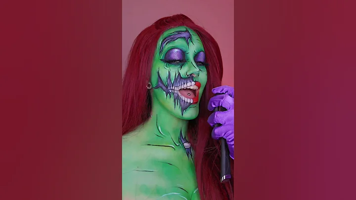 DAY 28 of 31 HALLOWEEN LOOKS 💀 #halloweenmakeup #makeup #zombie