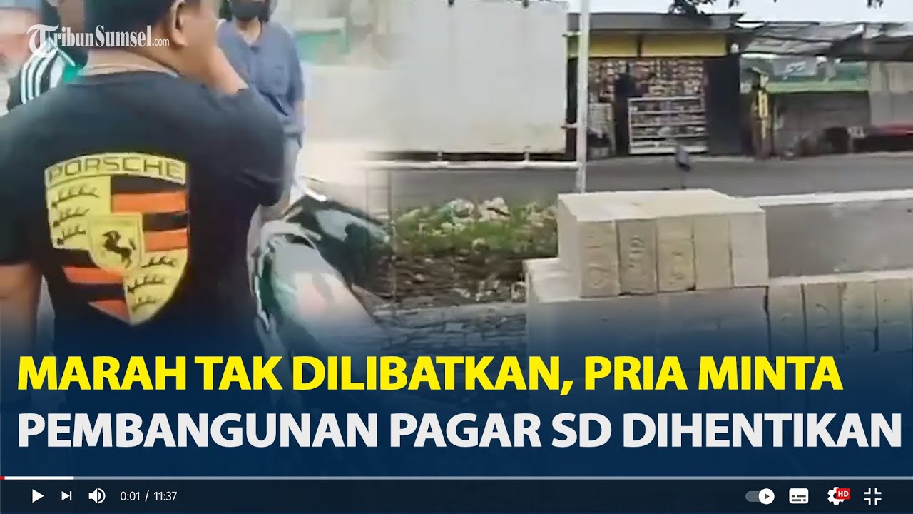 Pria di Bekasi Ngamuk Minta Pembangunan Pagar SD Dihentikan, Marah Tak Dilibatkan