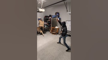 Piercing the Target With A Rope Dart Starting With A Lateral Swing But Then Doing A Vertical Shot!