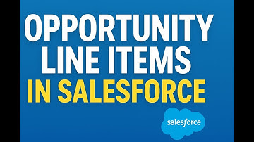 OPPORTUNITY LINE ITEMS IN SALESFORCE EXPLAINED SIMPLY || HOW TO ADD PRODUCTS INTO OPPORTUNITY