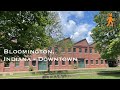 Bloomington indiana  downtown  virtual walk  4k  slow tv