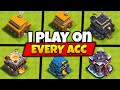 I Play on Every Account in Clash of Clans + Live Base visting!!