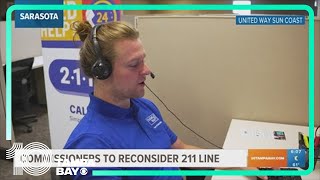 Sarasota commissioners to reconsider keeping 211 helpline service