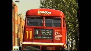London Transport Routemasters 1999-Putney Heath, Fulham Broadway Station &amp; Oxford Street