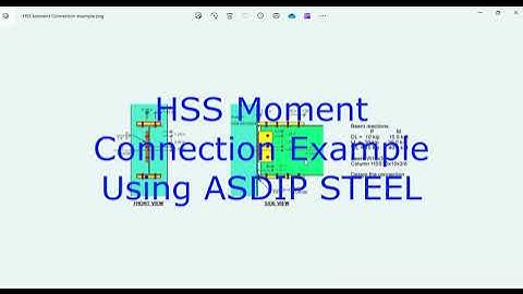 HSS Moment Connection Example Using ASDIP STEEL