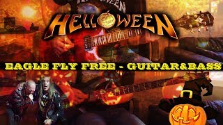EAGLE FLY FREE GUITAR&BASS COVER (all solos) -  LOCODELMASTIL