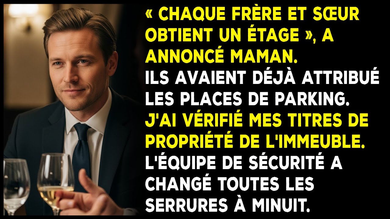 Pendant le dîner du dimanche, ils se sont partagé ma maison — Mon équipe juridique a gâché la fête.