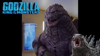 Godzilla goes to see Godzilla King of The Monsters (Funny)