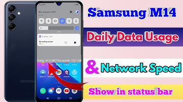 how to show daily data usage in samsung m14, samsung m14 show daily data usage