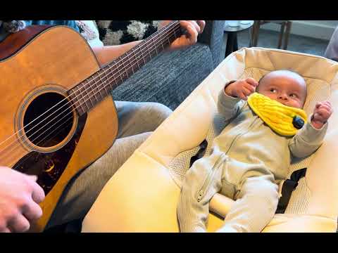 Just me and Ari this afternoon 🎸👶 #chilldaddy #babymusic #dadlife #acousticguitar #babybonding