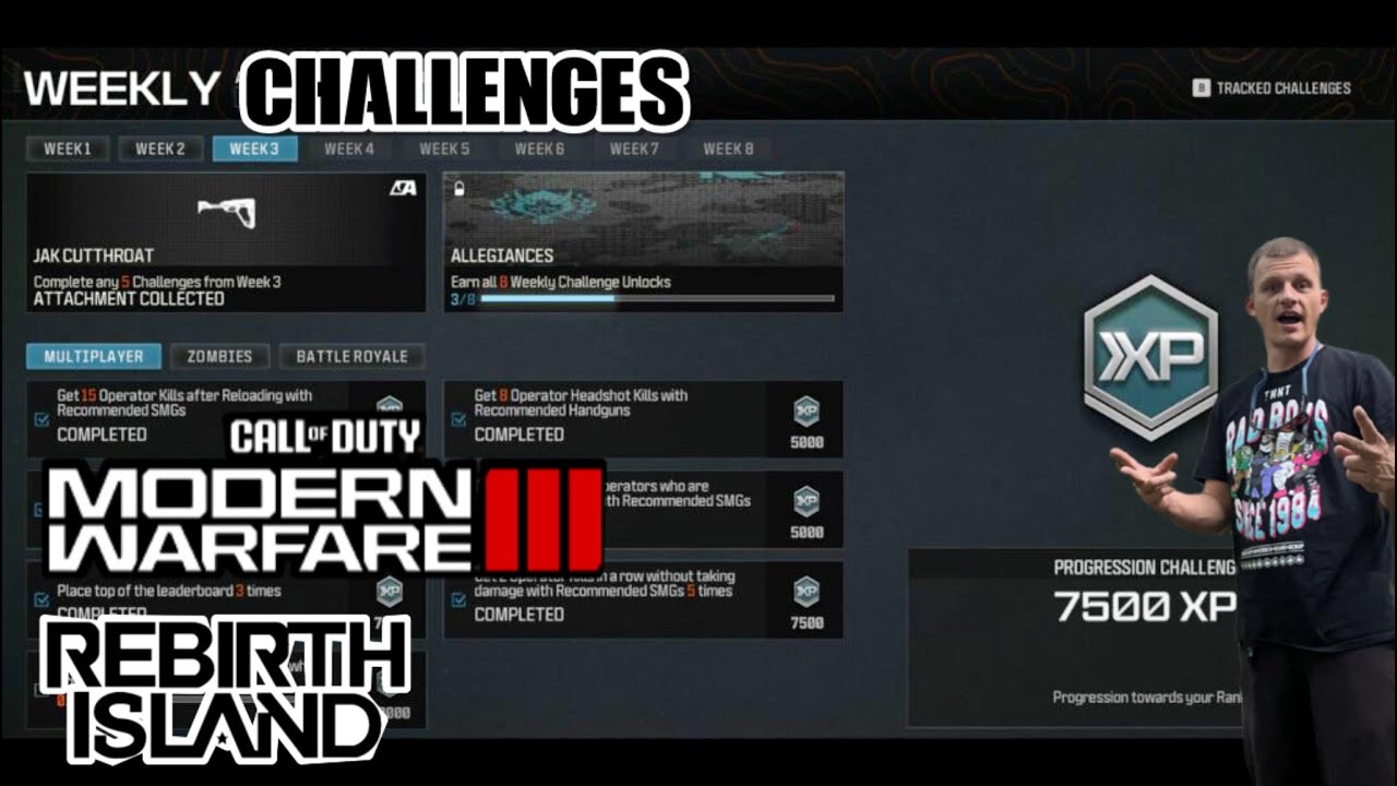 MW3: Warzone Rebirth Island Weekly Challenges Call Of Duty Live Stream ...