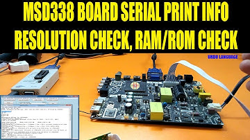How to Check Resolution, RAM/ROM Information of LED TV Mainboard by  Serial Print. In Urdu/Hindi