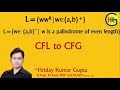 CFG for Even-Length Palindromes over {a, b} | Formal Language Tutorial