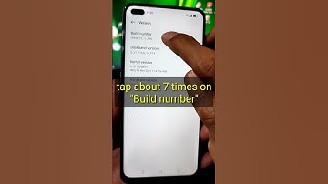 Enable Developer options and USB debugging Oppo Reno 4