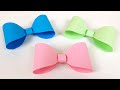 Как сделать Простой Бант из бумаги своими руками Украшение подарков How To Make A Easy Paper Bow
